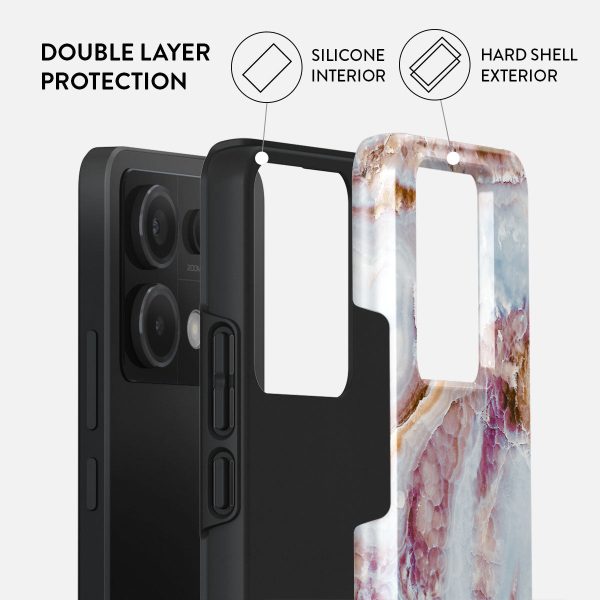 Frozen Leaves - Cute Marble Xiaomi Redmi Note 13 Pro 5G Case For Cheap - Image 2