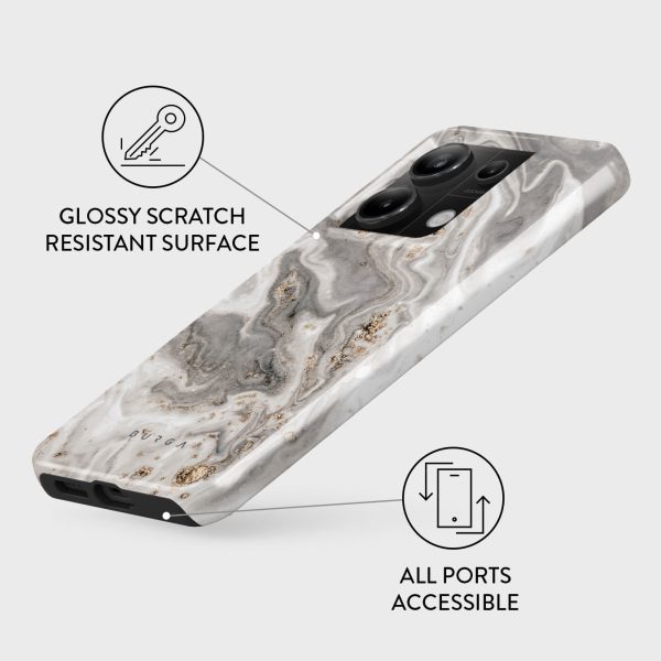Snowstorm - Grey Marble Xiaomi Redmi Note 13 Pro 5G Case For Cheap - Image 3