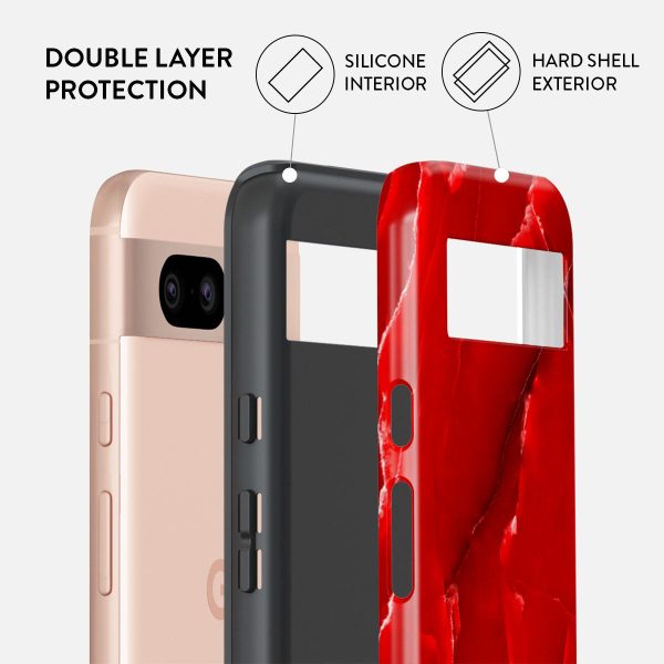 Wild Blaze - Red Google Pixel 8a Case Online Sale - Image 2