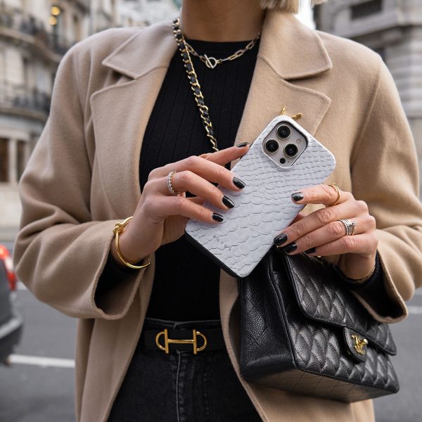 Glacial Desert - White Snakeskin Google Pixel 8a Case Fashion - Image 5