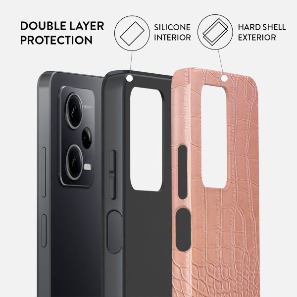 Pink Croco - Xiaomi Redmi Note 12 Pro+ 5G Case Hot on Sale - Image 2